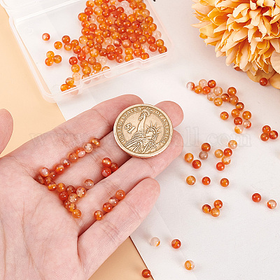 2 нити натуральных бусин сердолика G-OC0004-99-1