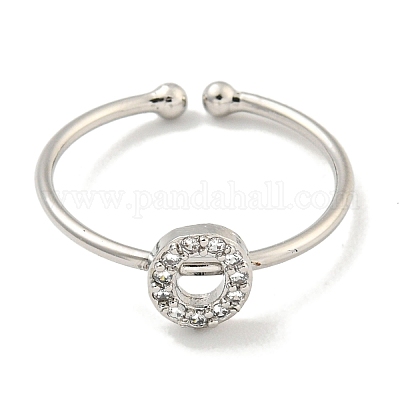 Латунные открытые манжеты для женщин RJEW-F162-02P-O-1