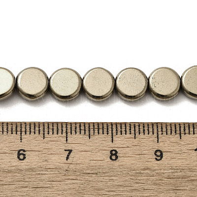 Гальванические нити из синтетических немагнитных гематитовых бусин G-L613-L01-01C-1