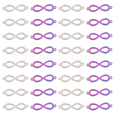 32 шт. 2 цвета 201 нержавеющая сталь соединительные подвески FIND-CA0007-69-1