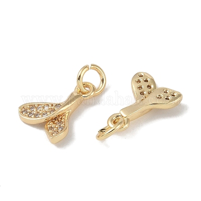 Латунные микропаве прозрачные подвески с фианитом KK-S367-11A-1