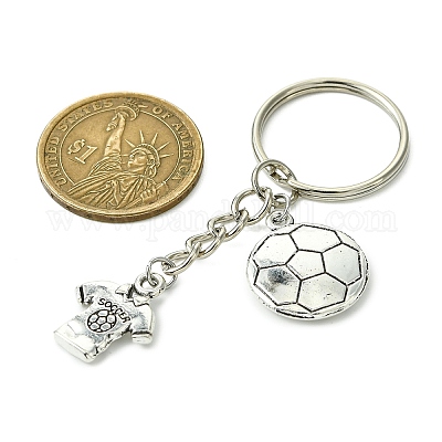 Брелки из сплава в тибетском стиле KEYC-JKC01079-1