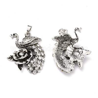 Кулон со стразами из сплава PALLOY-P237-01AS-1