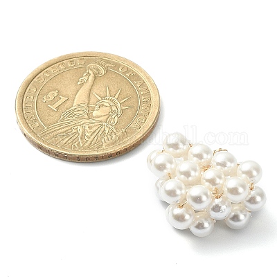 Подвески из медной проволоки с жемчугом PALLOY-TA00046-1