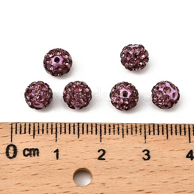 Бусины со стразами RB-A053-6mm-10-1