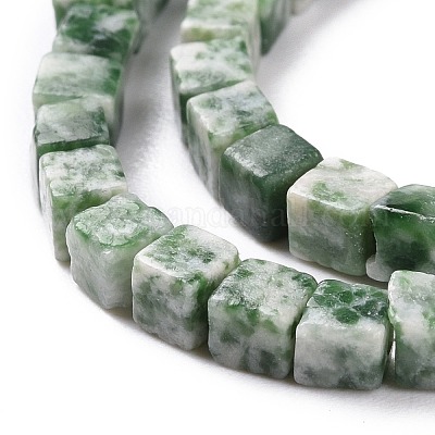 Натуральные зеленые пятна яшмовых нитей G-F631-K18-1