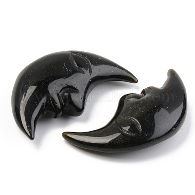 Натуральный золотистый блеск обсидиан G-T132-016-1