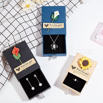 Шкатулка для драгоценностей из крафт-бумаги CON-BC0005-87-1