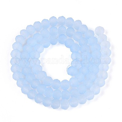 Нити стеклянных бусин FGLA-N003-6mm-01-1