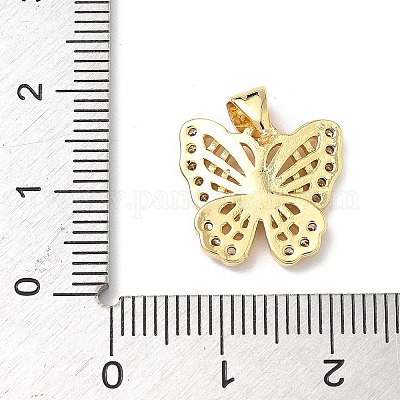 Латунные микро проложить кубического циркония подвески KK-Q068-09D-G-1