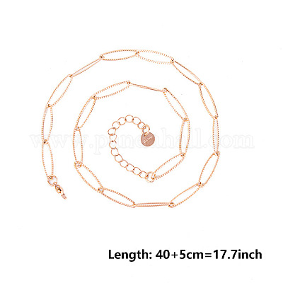 Унисекс 304 нержавеющая сталь цепи конский глаз ожерелья JH7951-3-1