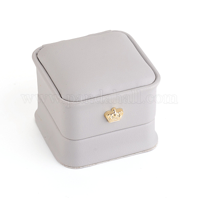 Подарочные коробки кольца из искусственной кожи LBOX-L005-A02-1