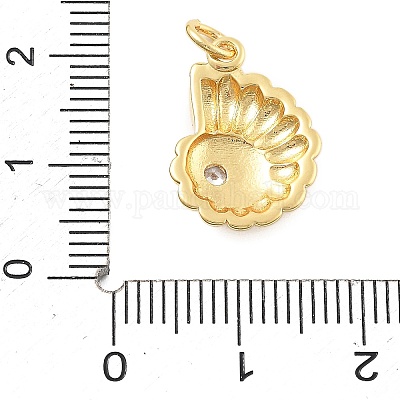 Латунные микро проложить кубического циркония подвески KK-L209-093G-1