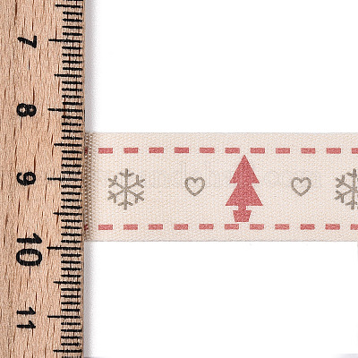 Односторонние хлопковые ленты с принтом SRIB-T009-01C-1