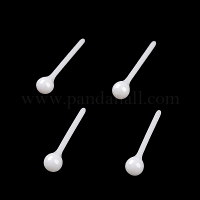 Гипоаллергенные серьги-гвоздики из биокерамики с цирконием и керамикой EJEW-Z023-11E-1