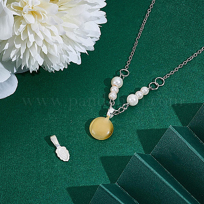 2 шт. 2 стиля 925 серебряные застежки-скобы STER-NB0001-14-1