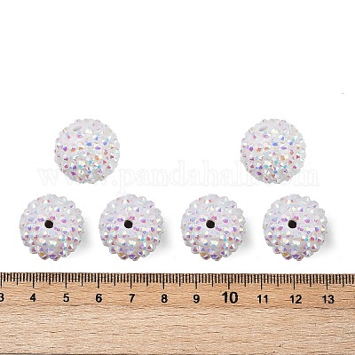 AB-цвет смолы горный хрусталь бисер RESI-S315-18x20-16-1