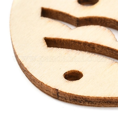 Сделай сам в форме яйца ручной работы выдалбливают граффити из дерева WOOD-G007-01D-1