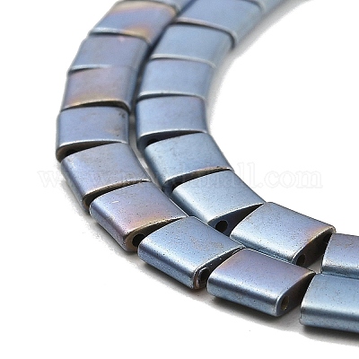 Гальванические нити матовых немагнитных синтетических гематитовых бусин G-G089-B01-10-1