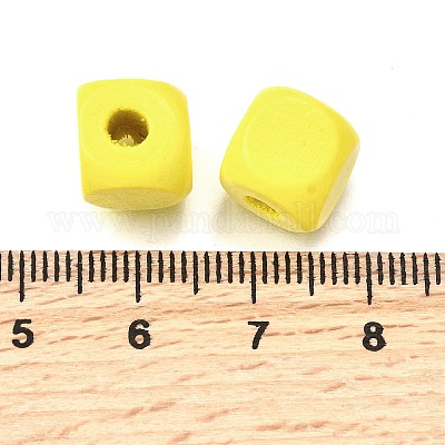 Спрей окрашены деревянные бусины WOOD-P021-01C-27-1