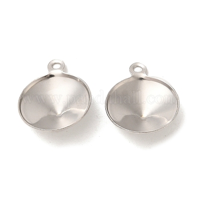 Подвеска из нержавеющей стали 304 с заостренной конструкцией и стразами STAS-U025-05C-P-1