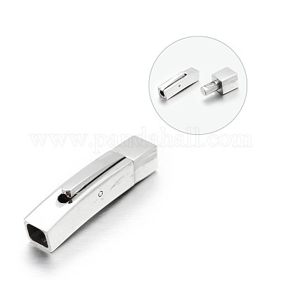 Застежки для браслета из нержавеющей стали кубической формы 304 STAS-N065-49-1