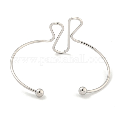 Браслеты-манжеты из нержавеющей стали 304 BJEW-P331-21P-1