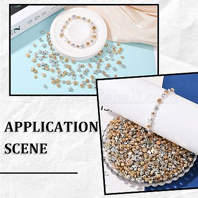 1200шт 6 стиля пластиковые бусины ccb CCB-PA0001-10-1