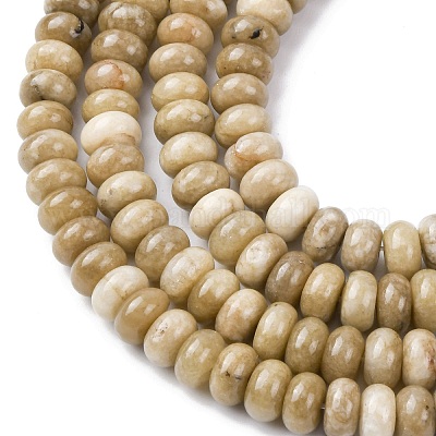 Окрашенные природные белый нефрит бисер пряди G-G107-A32-01-1