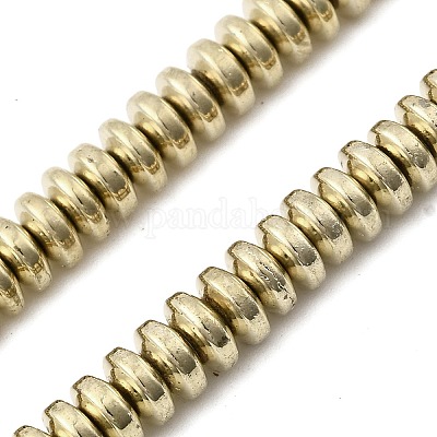 Гальванические нити из синтетических немагнитных гематитовых бусин G-H327-G01-02C-1