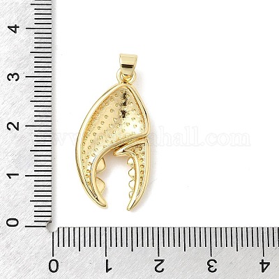 Подвески в виде клешней краба из латуни KK-H529-57B-G-1