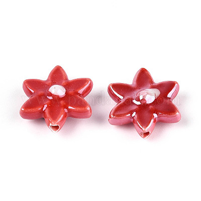 Фарфоровые бусины ручной работы PORC-N008-10F-01-1