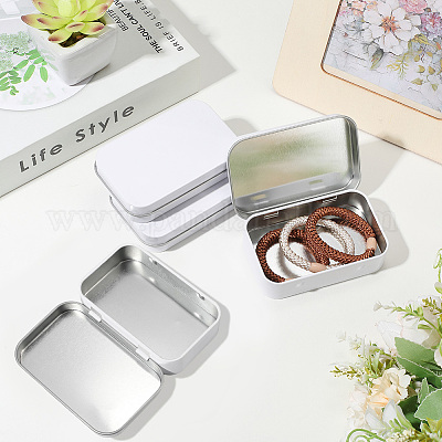 4 шт. железные шкатулки для хранения ювелирных изделий с откидной крышкой CON-SP0001-20D-1