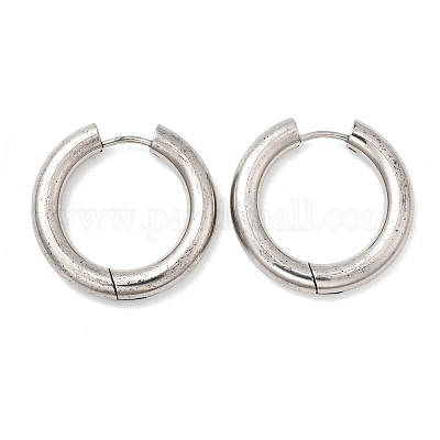 316f серьги-кольца из нержавеющей стали EJEW-D341-01F-P-1