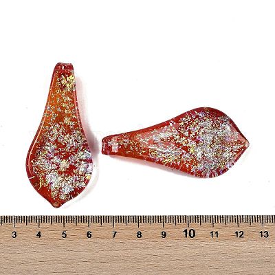 Lampwork большие кулоны&nbsp;FOIL-K003-01F-1