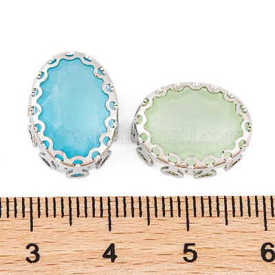 Овал пришиваем стразами GLAA-K069-05A-S-1