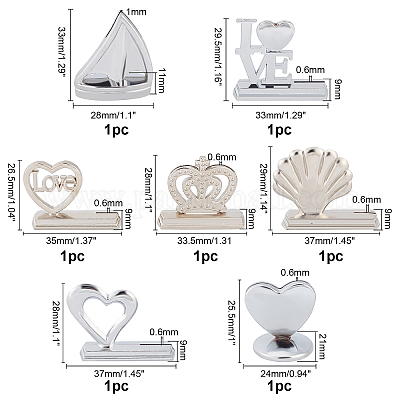 7 шт. держатели для карточек из сплава ODIS-OC0001-25-1
