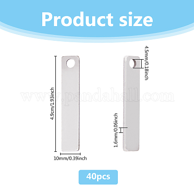 40 шт. подвески из нержавеющей стали 201 STAS-DC0016-30B-1