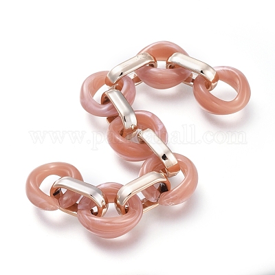 Прозрачная акриловая цепочка ручной работы AJEW-JB00547-02-1