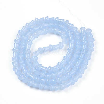 Выпечка окрашенные стеклянные бусины пряди DGLA-N007-01G-1