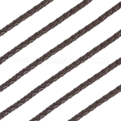 Круглый плетеный шнур из коровьей кожи с буквами длиной 5 м WL-GF0001-34A-04-1