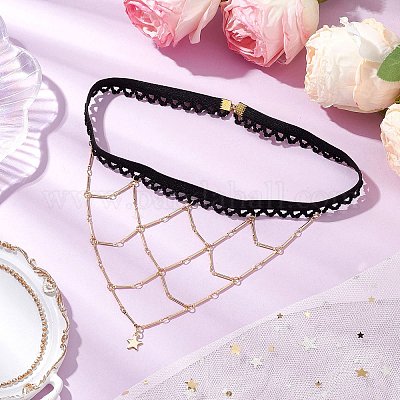 Эластичные цепи для ног из полиэстера AJEW-AN00668-1