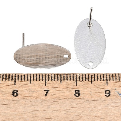 Фурнитура для сережек-гвоздиков из нержавеющей стали 316 STAS-D389-01P-1