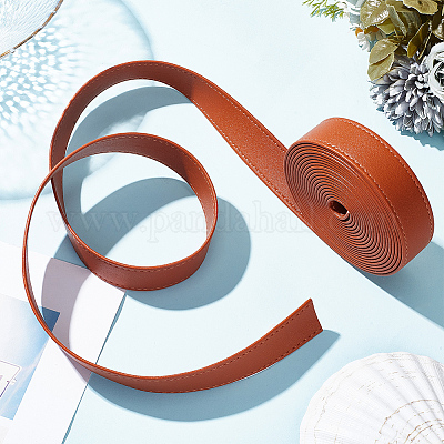 Плоский шнур из искусственной кожи 4м.&nbsp;LC-WH0011-03B-02-1