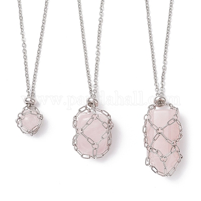 3 шт. ожерелье-мешок из нержавеющей стали 304 для изготовления самородков драгоценных камней NJEW-JN05526-1