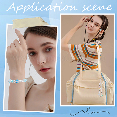 32шт 8 цвета прозрачные бусины лэмпворк ручной работы LAMP-SC0001-37-1