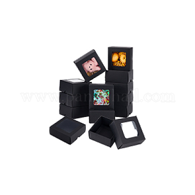 Квадратные подарочные коробки для хранения крафт-бумаги CON-WH0095-100B-02-1