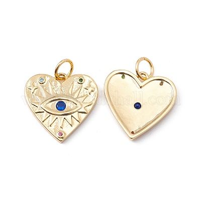 Реечное покрытие латунь микро паве разноцветные подвески из кубического циркония ZIRC-C040-39G-1