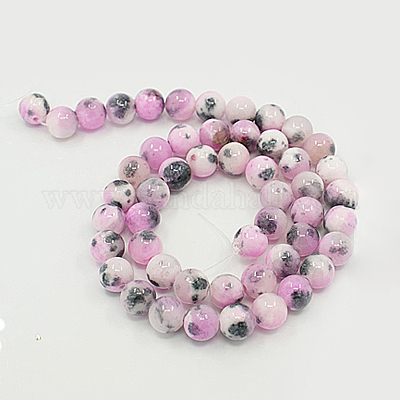 Природные персидские нефрита бисер пряди G-D434-6mm-13-1