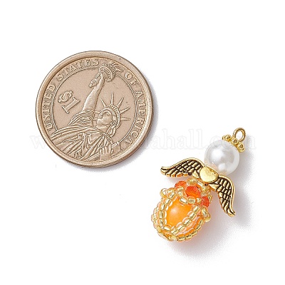 Подвески из стеклянных бусин и стеклянных бусин ручной работы PALLOY-MZ00963-04-1